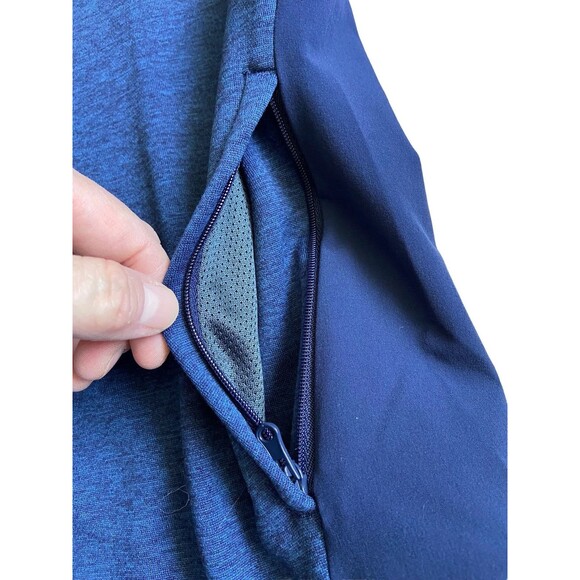 Under Armour Women Qualifier Hybrid Warm Up Jacket Size XS Blue Cold Gear Zip Up - Picture 9 of 15